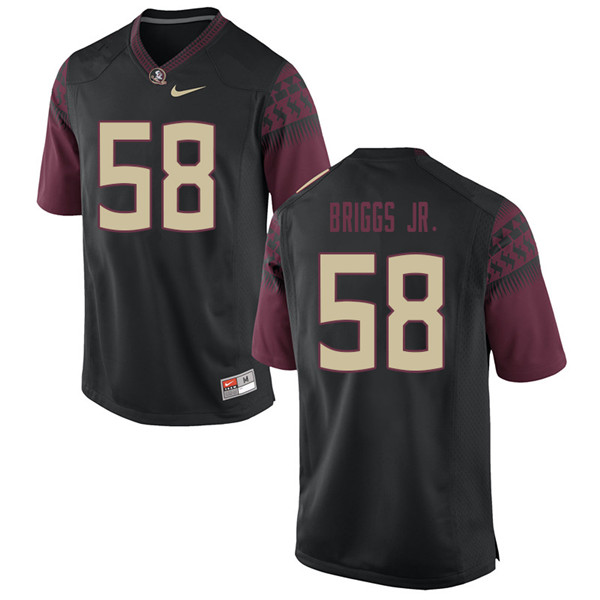 Men #58 Dennis Briggs Jr. Florida State Seminoles College Football Jerseys Sale-Black - Click Image to Close